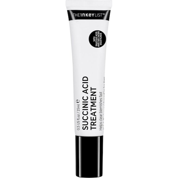 The INKEY List Succinic Acid Treatment, Anti-Akne Gesichtsreinigung mit 2% Bernsteinsäure, 15 ml