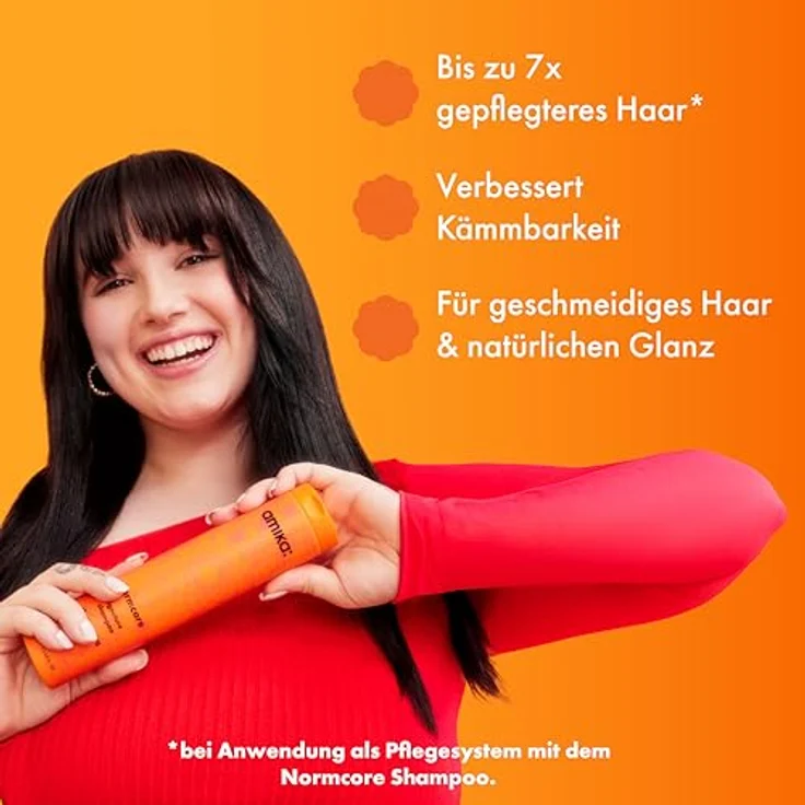 amika Normcore Signature Hair Conditioner 1000 ml, Haarspülung mit Vitaminen & Antioxidantien für Geschmeidigkeit & Pflege, intensive Feuchtigkeit, für feines Haar, vegan, sulfat- und parabenfrei – Bild 3