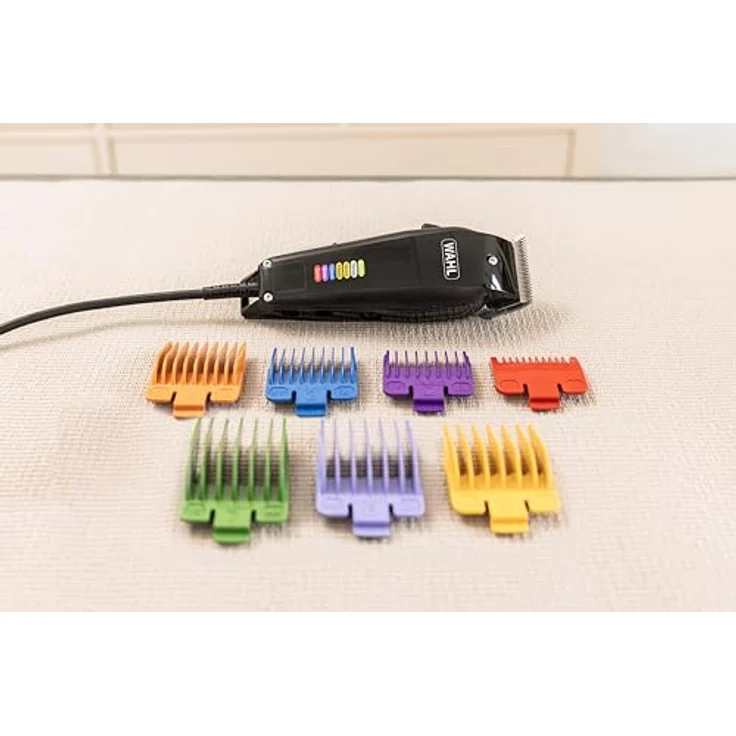 Wahl 3027683 MultiCut Tierhaarschneidemaschine, kabelgebunden mit leistungsstarkem 7.200 RPM Motor und 7 farbcodierten Aufsteckkämmen – Bild 6