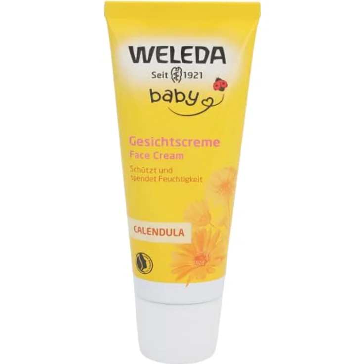 Weleda Baby Calendula Gesichtscreme 50 ml mit feuchtigkeitsspendender Wirkung für sensible Haut – Bild 2