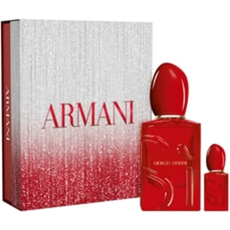 Giorgio Armani Sì Passione Red Musk Eau de Parfum 50 ml Set, Limited Edition mit Reisegröße 7 ml, Damen-Duftset