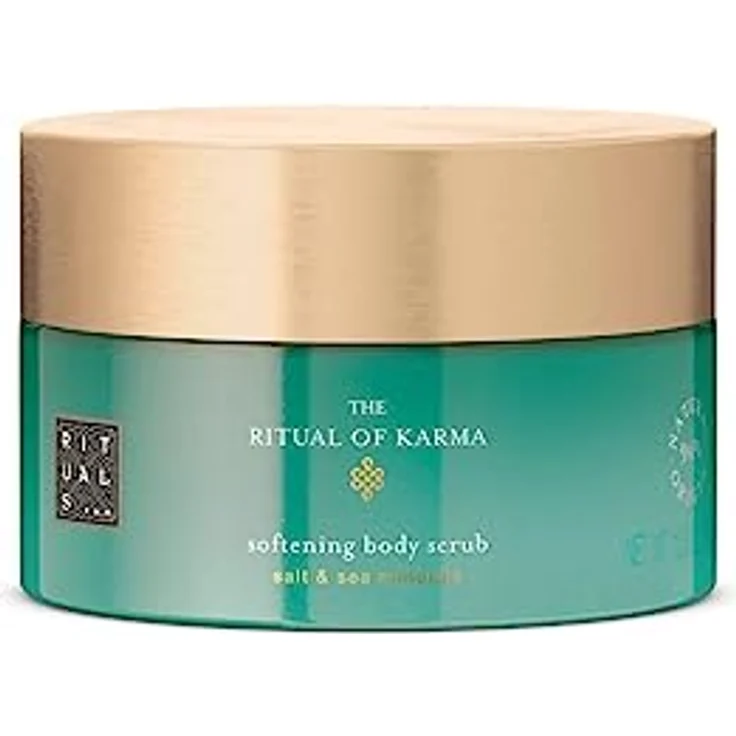 RITUALS Body Scrub The Ritual of Karma – Körperpeeling mit Lotus, weißem Tee, Salz und Meeresmineralien – 94% Inhaltsstoffe natürlichen Ursprungs – 300 g – Bild 1
