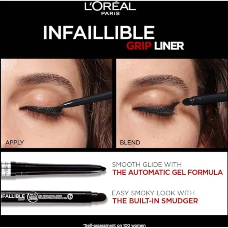 L'Oréal Infallible Gel Automatic Grip Eyeliner 1 Stk Taupe Grey – Bild 2