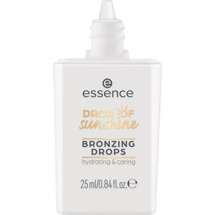 essence cosmetics DROP OF sunshine BRONZING DROPS, Bronzer, Braun, feuchtigkeitsspendend, pflegend, mit Vitaminen, natürlich, strahlend, vegan, ölfrei, 1er Pack (25ml)