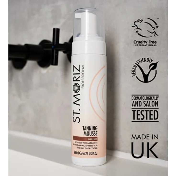 St. Moriz Selbstbräunungsmousse Medium 2 x 200 ml - 1 x St. Moriz Applikator – Bild 3