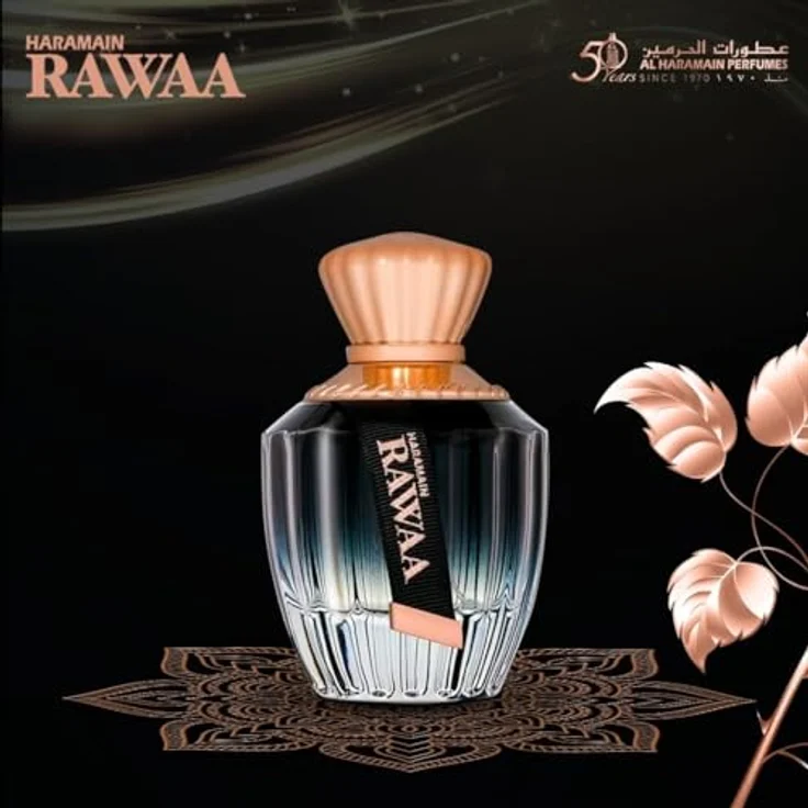 Al Haramain Rawaa Eau de Parfum, orientalischer arabischer Duft, langanhaltend, luxuriös, 100 ml – Bild 3
