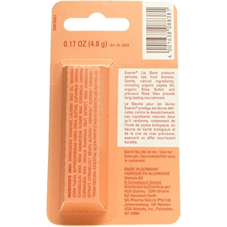 Weleda Everon Lippenpflege 4,8 g, pflegende Wirkung, für gepflegte Lippen – Bild 3