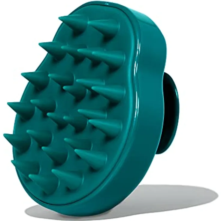 Coco & Eve Shampoo Brush. Gentle Massage Brush with Soft Bristles to Exfoliate Scalp, Remove Dead Skin, Dandruff and Boost Circulation for Hair Growth.