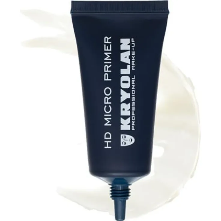 Kryolan HD Micro Primer, Make-up-Grundlage mit leichter Textur und Seidenproteinen, 20 ml