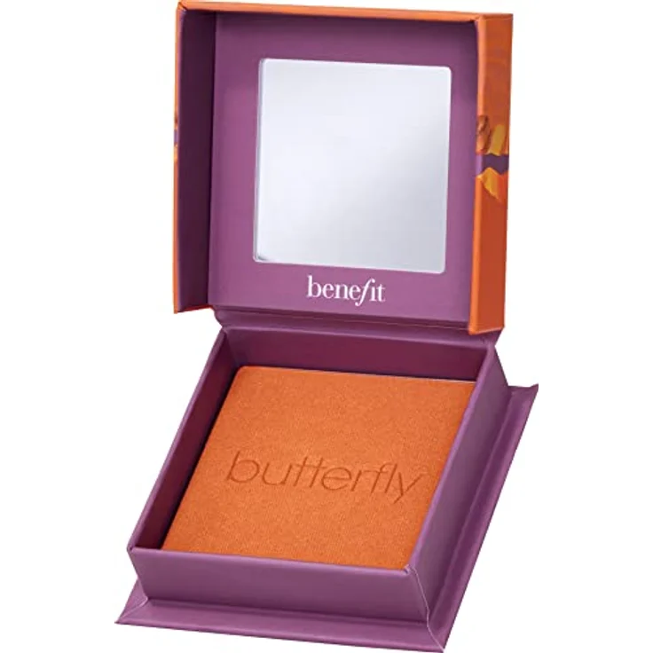 Benefit Blush Butterfly Rouge, gold-orangefarbene Wangenrouge mit schweißfestem und feuchtigkeitsbeständigem Finish, 6 g – Bild 1