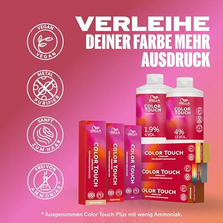 Wella Professionals Color Touch Emulsion 1,9% 60 ml, Haarfärbemittel mit präzisem Auftragen – Bild 7