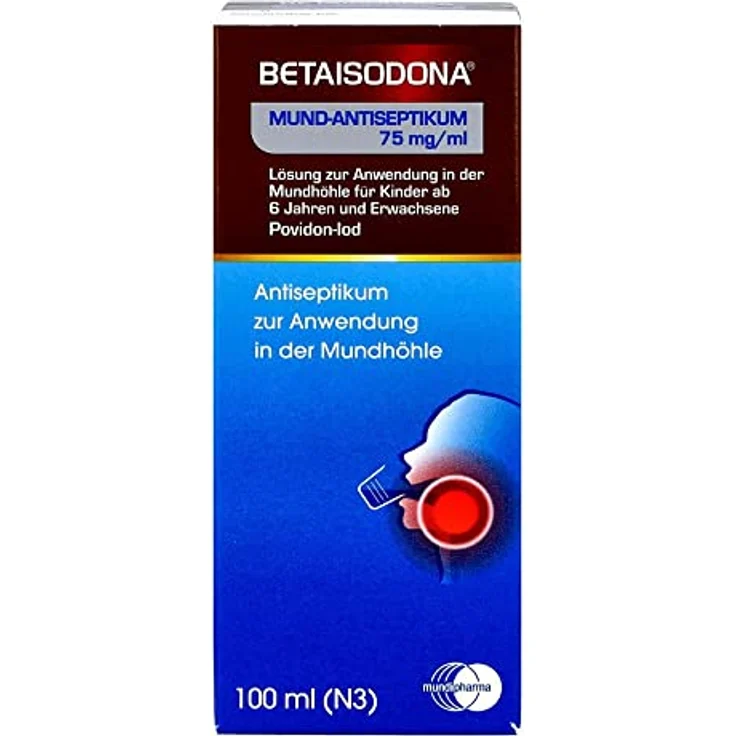 Hermes BETAISODONA Mund-Antiseptikum 100 ml, effektives Antiseptikum zur Mundhygiene – Bild 2