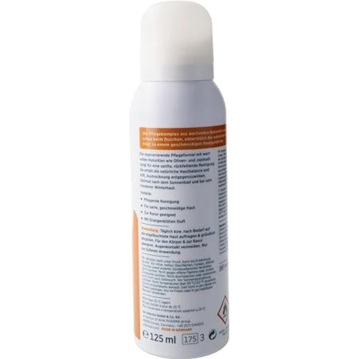 Allpresan Limited Edition Orangenblüte Duschschaum, feuchtigkeitsspendend für sehr trockene Haut, 125 ml – Bild 3