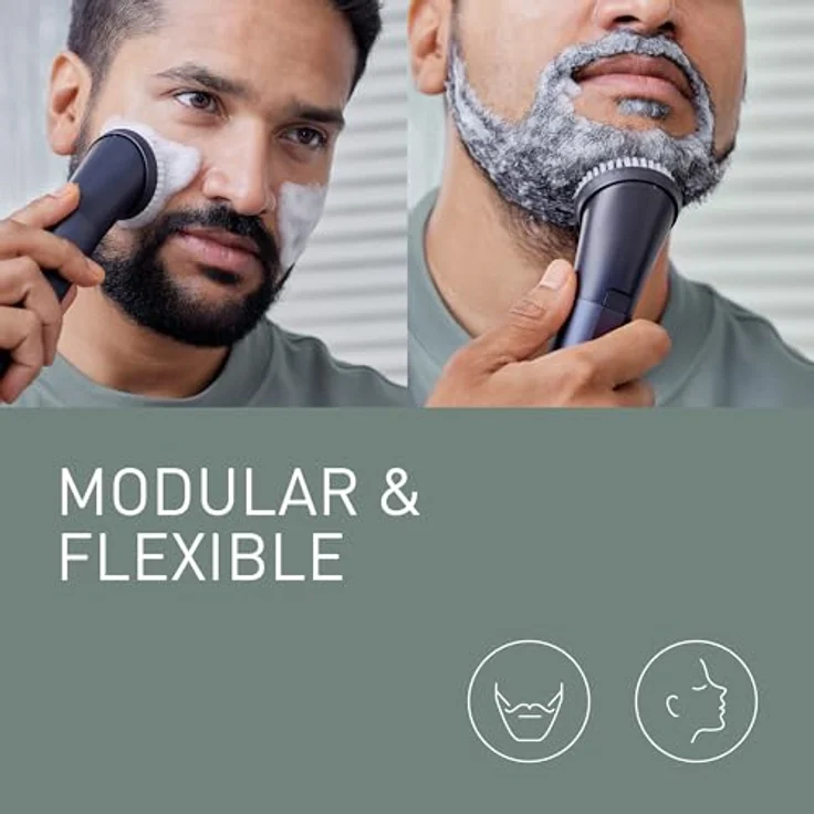 Panasonic ER-CFB1-A503 MULTISHAPE Gesichtsbürsten-Aufsatzset, 3-IN-1-Gesichtsbürsten, Schallvibration, Schwarz – Bild 2
