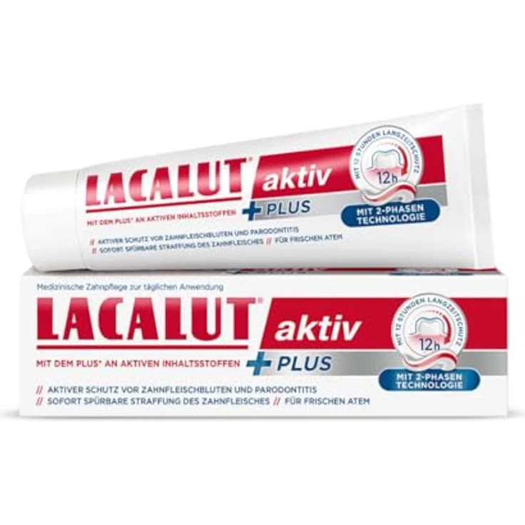 Lacalut aktiv Plus Zahncreme 75 ml – Bild 1