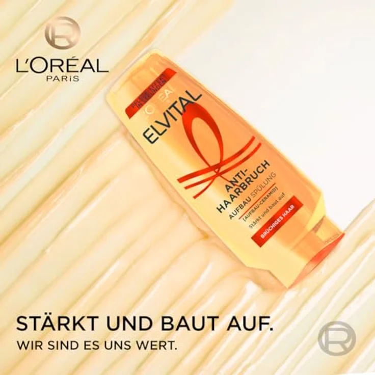 L'Oréal Paris Elvital Anti-Haarbruch Pflegende Aufbauspülung mit Aufbau-Ceramid, 6 x 250 ml - Intensive Haarstruktur-Wiederherstellung für weniger Haarbruch – Bild 4