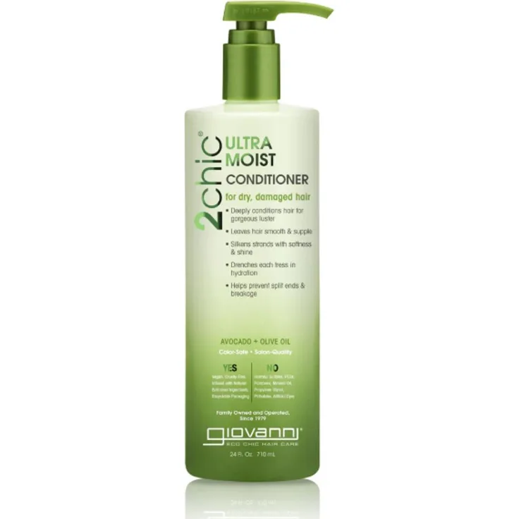 Giovanni 2chic Ultra-Moist Conditioner 710ml, intensive Pflege für trockenes Haar mit Avocado und Sheabutter, farbschonend und vegan