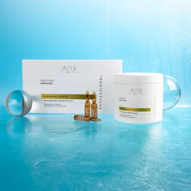 Apis Natural Cosmetics APIS Ceramide Repair Algenmaske 200 g – mit Ceramiden Typ 3 & 6-II, Beta-Glucan, für Regeneration, Feuchtigkeit und Beruhigung empfindlicher Haut – Bild 4