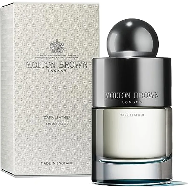 Molton Brown Dark Leather Eau de Toilette 100 ml, intensiver Duft mit sibirischem Kiefernöl und Leder-Akkord