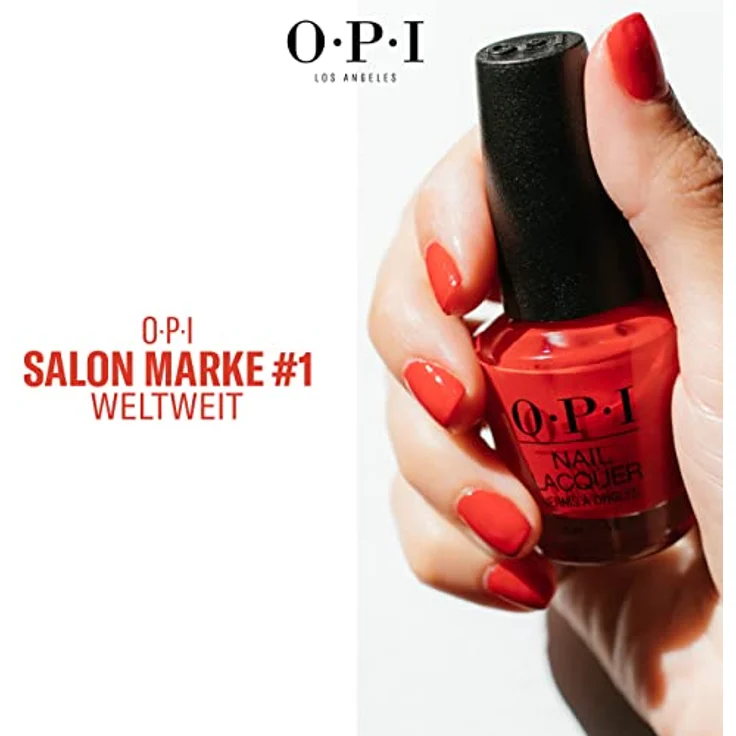 OPI Nail Lacquer – Nagellack mit bis zu 7 Tagen Halt – Ergiebig, langlebig & splitterfest Big Apple Red 15 ml – Bild 4