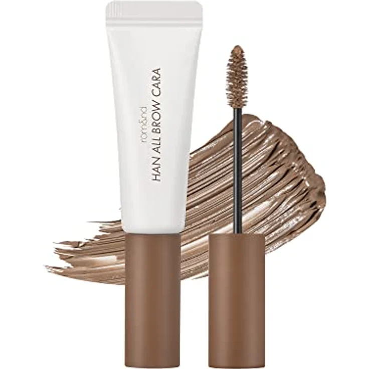 rom&nd HAN ALL BROW CARA, Augenbrauenfarbe 4 Farben, wasserfest, mattes Finish, langanhaltend, volumenspendend, keine Flaken, leichte Reinigung, 9g, 0.32oz (02 MILD WOODY) – Bild 1