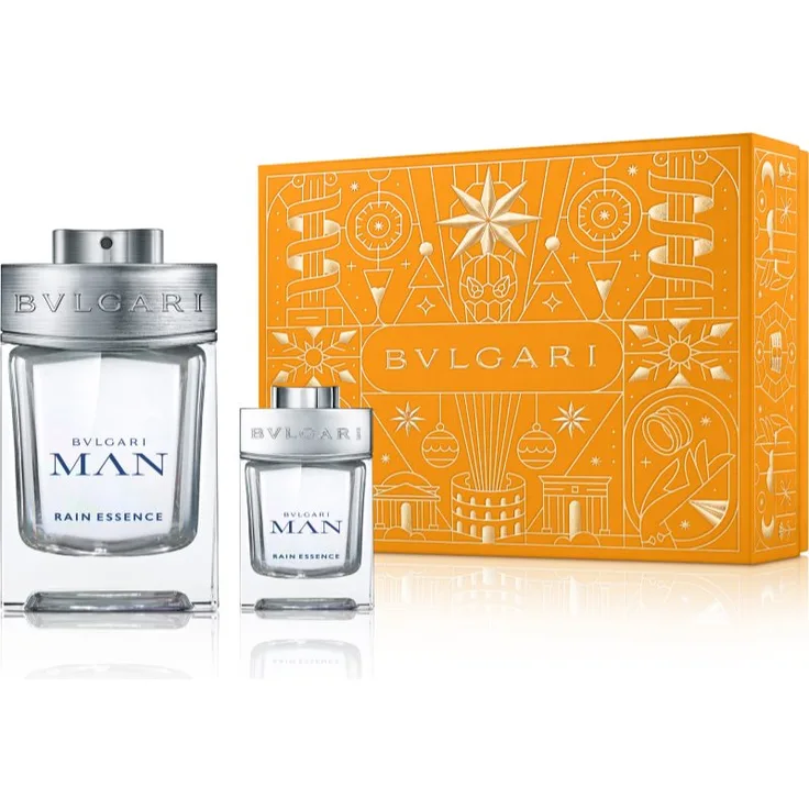 BVLGARI Bvlgari Man Rain Essence Geschenkset für Herren, Eau de Parfum 100 ml & Mini 15 ml, limitierte Edition
