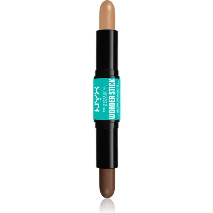 NYX Professional Makeup Wonder Stick Dual Face Lift Konturenstift, 2x4 g, Farbton 05 Medium Tan, cremige Textur zur Gesichtsmodellierung
