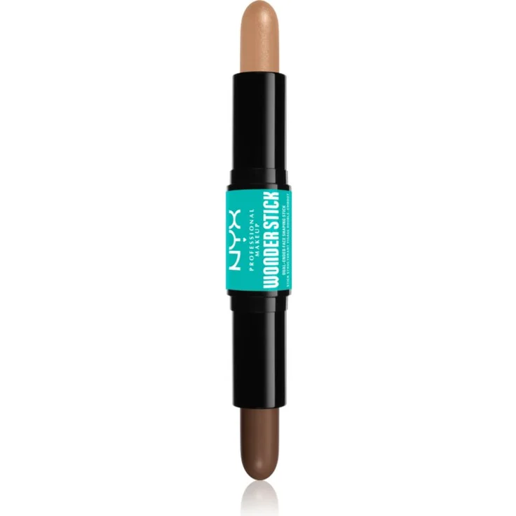 NYX Professional Makeup Wonder Stick Dual Face Lift Konturenstift, 2x4 g, Farbton 05 Medium Tan, cremige Textur zur Gesichtsmodellierung