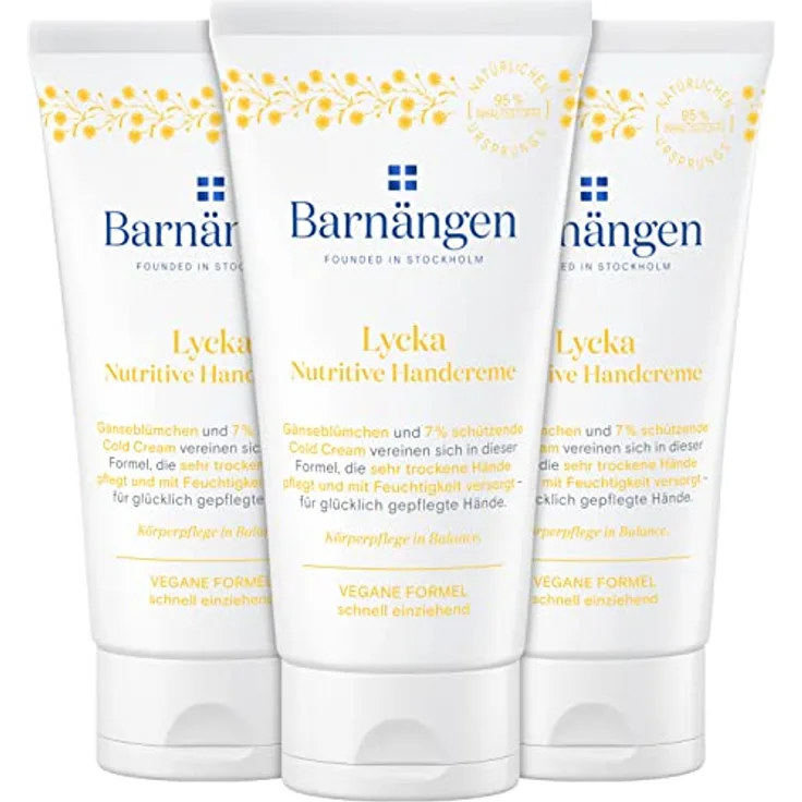 Barnängen Handcreme Lycka, 3er Pack (3 x 75 ml)