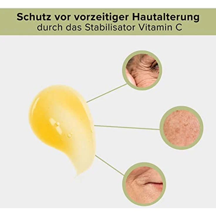 RAU Cosmetics Triple Vitamin C Serum 100 ml - Hochdosiertes Vitamin C Anti Aging Serum mit 3 Vitamin C Säuren & Irish Moss - Vitamin C Moisturizer Gesicht - Kollagen Booster Gesichtspflege – Bild 4