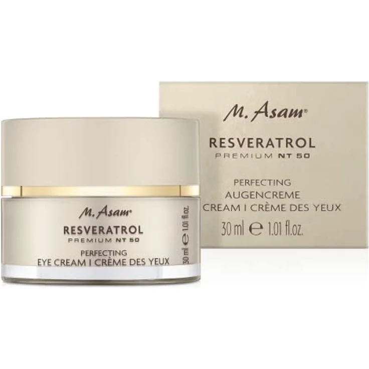M. Asam Resveratrol Premium NT50 Perfecting Eye Cream (30ml) – Anti Aging Augencreme mit Resveratrol & Hyaluron glättet Augenfältchen, Straffende Augenpflege - Preisvergleich – Bild 5
