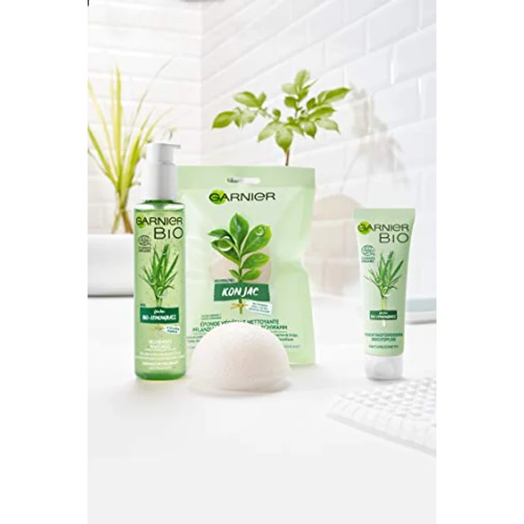 Garnier Bio Lemongrass Belebendes Waschgel, Naturkosmetik, Gesichtsreinigung mit Glycerin, ätherische Öle (2 x 150 ml) – Bild 5