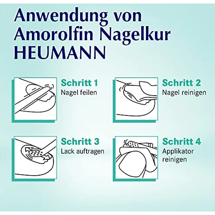Amorolfin Nagelkur Heumann bei Nagelpilz, 3 ml Wirkstoffhaltiger Nagellack – Bild 5