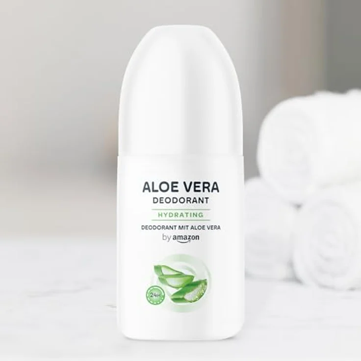 by Amazon Aloe Vera Deo Roll-On, 75 ml, feuchtigkeitsspendend, 24 Stunden Geruchsschutz, vegan, dermatologisch getestet – Bild 5