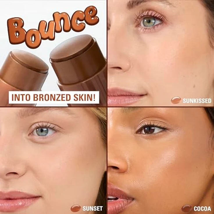 Revolution Beauty London Jelly Bronzer Tint, Bronzing-Makeup für sonnengeküsste Wangen, vegan & tierversuchsfrei, Dark Cocoa, 8 g – Bild 3