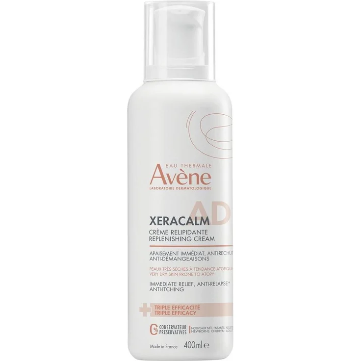 Pierre Fabre Dermo Kosmetik XERACALM Adrelipidisierende Creme, 400 ml, nährt und regeneriert trockene Haut, für Kinder und Herren
