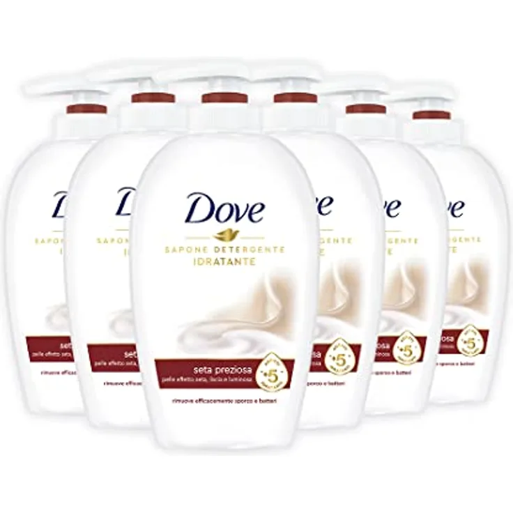 Dove Flüssigseife wertvolle Seide, 6 Stück à 250 ml