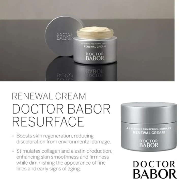 BABOR DOCTOR Renewal Cream | Regenerierende Anti-Aging und Anti-Pigmentflecken Gesichtscreme mit Pro-Retinol Komplex | Vegan - 50ml – Bild 3