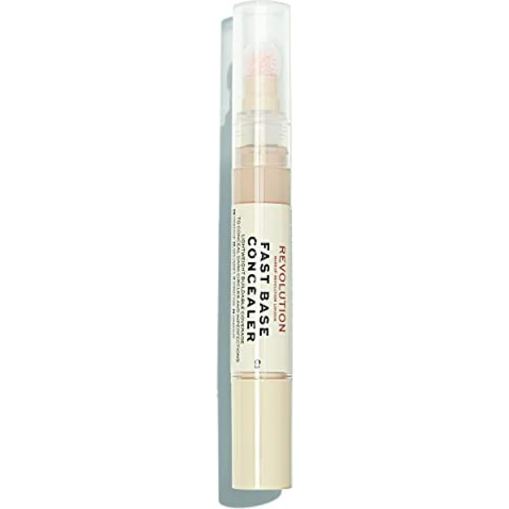 Makeup Revolution Fast Base Concealer, Farbcode C3, 4,5 ml - langanhaltende Abdeckung für Unreinheiten und Rötungen – Bild 1