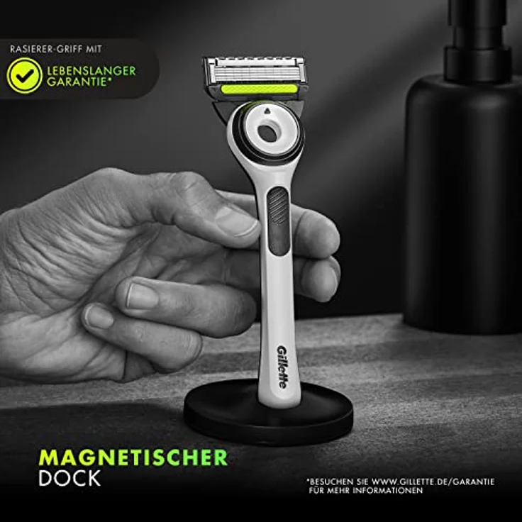Gillette Labs Set Weißer Rasierer mit Reinigungs-Element + Rasiergel 198 ml + Feuchtigkeitscreme 100 ml, Geschenk Männer - Preisvergleich – Bild 4