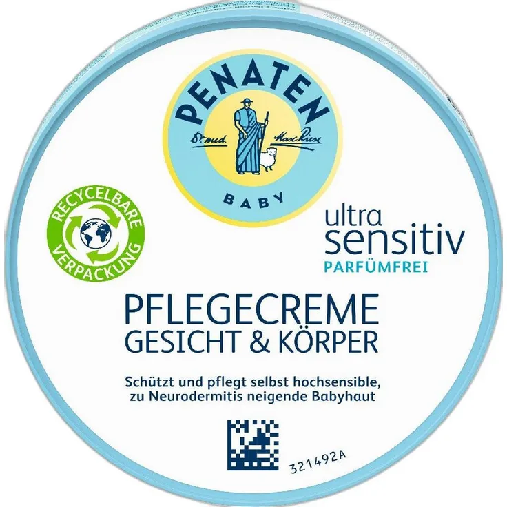 Penaten Ultra Sensitiv Pflegecreme, 100 ml für Gesicht und Körper, rezeptfrei