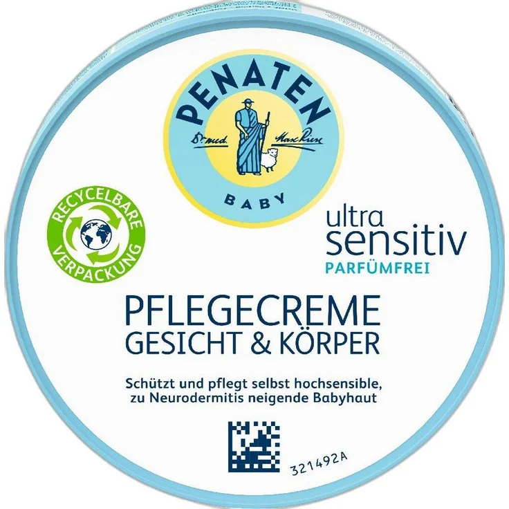 Penaten Ultra Sensitiv Pflegecreme, 100 ml für Gesicht und Körper, rezeptfrei