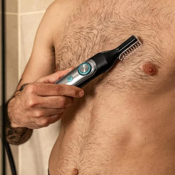 Cecotec Barbero Precisioncare, Multigrooming Trimmer mit 5 Längenschritten, kabellos, nass- und trockenanwendbar, Schwarz – Bild 5
