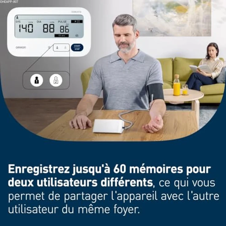 Omron M3 Comfort AFib, Blutdruckmessgerät Oberarm mit Vorhofflimmer-Erkennung und 3-fachem Messmodus – Bild 2