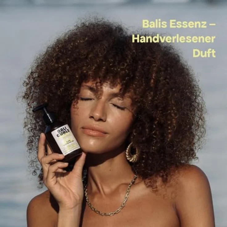Bali Curls Curl Defining Gel, definierendes Locken Gel mit Leinsamen- und Ylang-Ylang-Extrakt, 150ml, veganes Lockengel für geschmeidige und definierte Curls – Bild 5