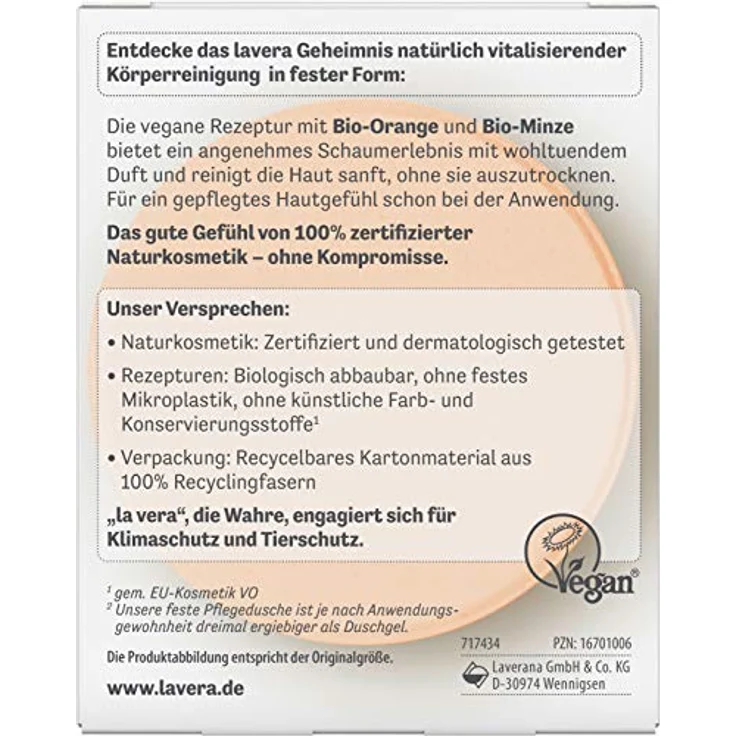 Lavera Feste Pflegedusche High Vitality 50 g – Bild 4