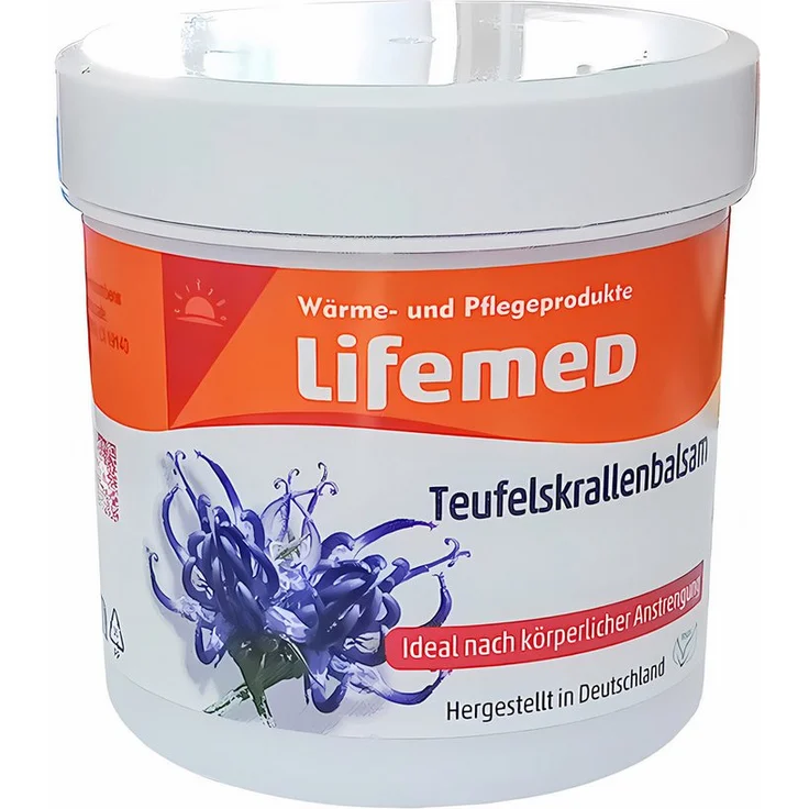 LifeMed Teufelskralle Körperbalsam 250ml, entspannende Massagecreme für wohltuende Regeneration