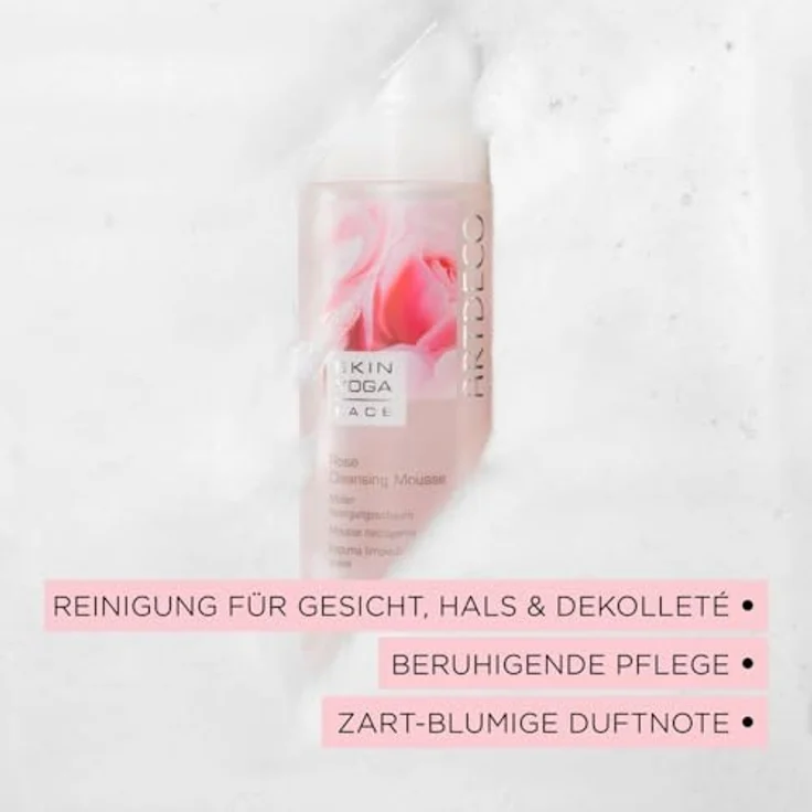 ARTDECO Rose Cleansing Mousse - Sanfter Reinigungsschaum mit wertvollem Rosenwasser - 1 x 150 ml – Bild 2