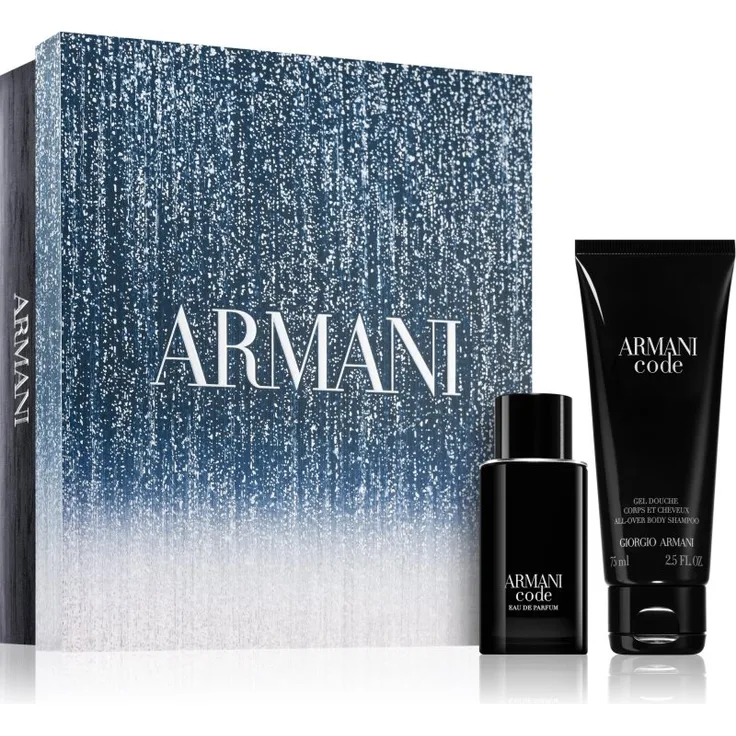 Armani Code Geschenkset für Herren, Eau de Toilette 50 ml und Duschgel 75 ml, intensiv pflegendes Herren-Duftset
