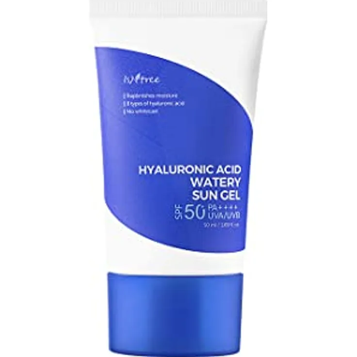 ISNTREE Hyaluronic Acid Watery Sun Gel 50ml - Sonnencreme für Gesicht mit Hyaluron - SPF/LSF 50+ Sunscreen